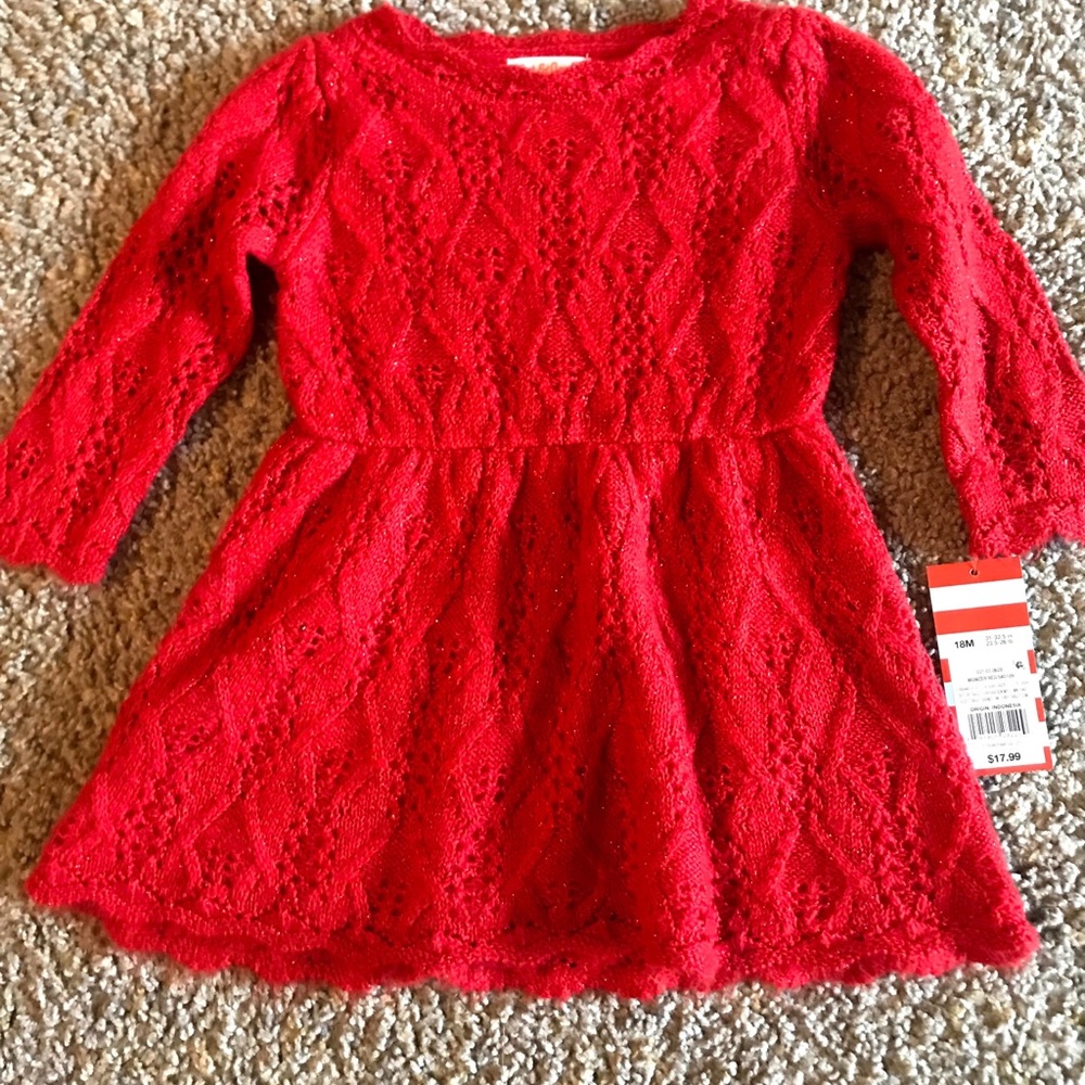 Toddler Christmas sweater dress